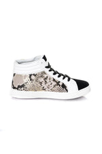 Snake print high top sneakers - Image n°2