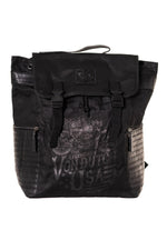 Bi-material biker-inspired backpack - Image n°1