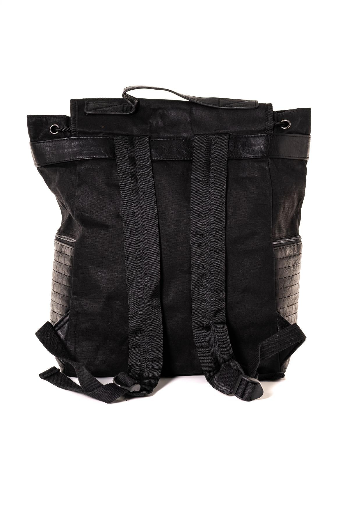 Bi-material biker-inspired backpack - Image n°2