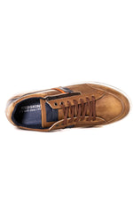 Men's navy orange sneakers - Image n°3