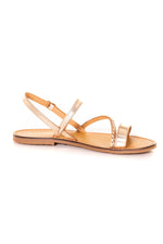 Women's gold sandals - Image n°2