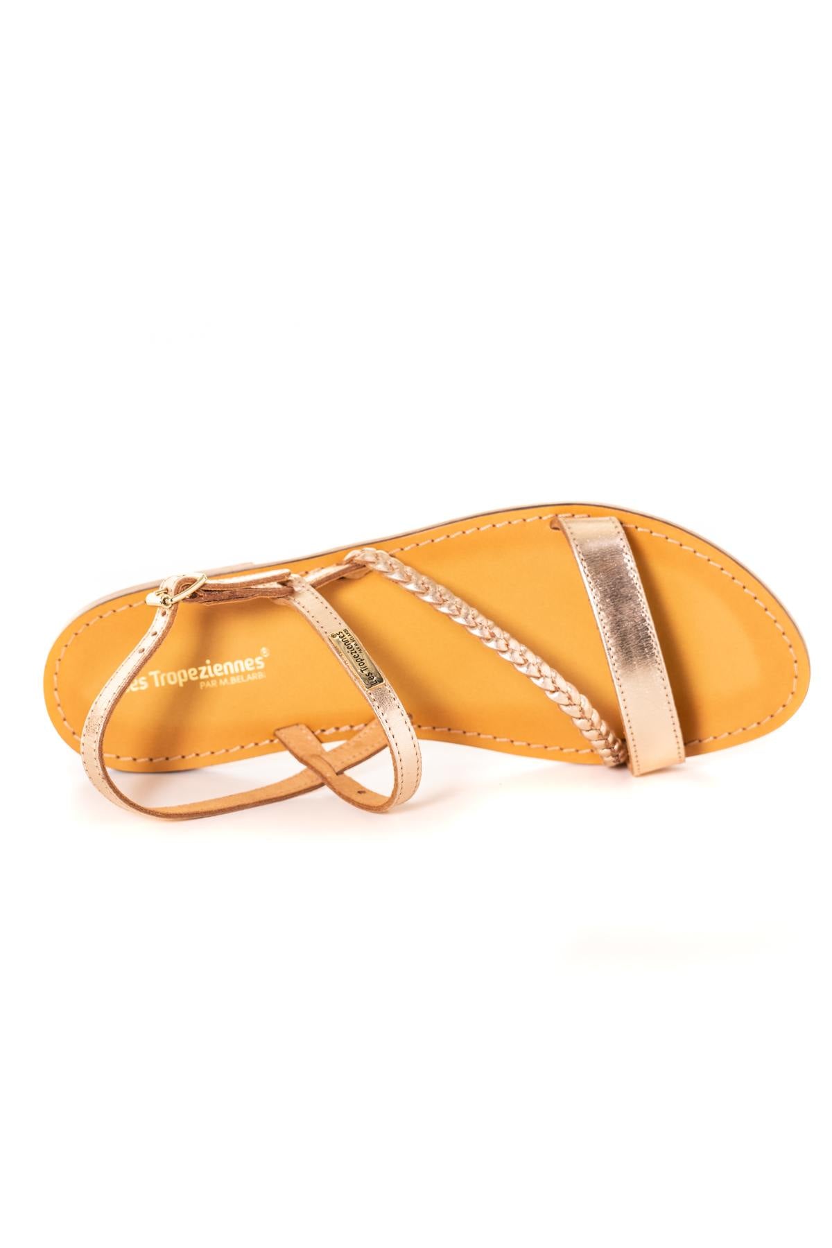 Women's gold sandals - Image n°3