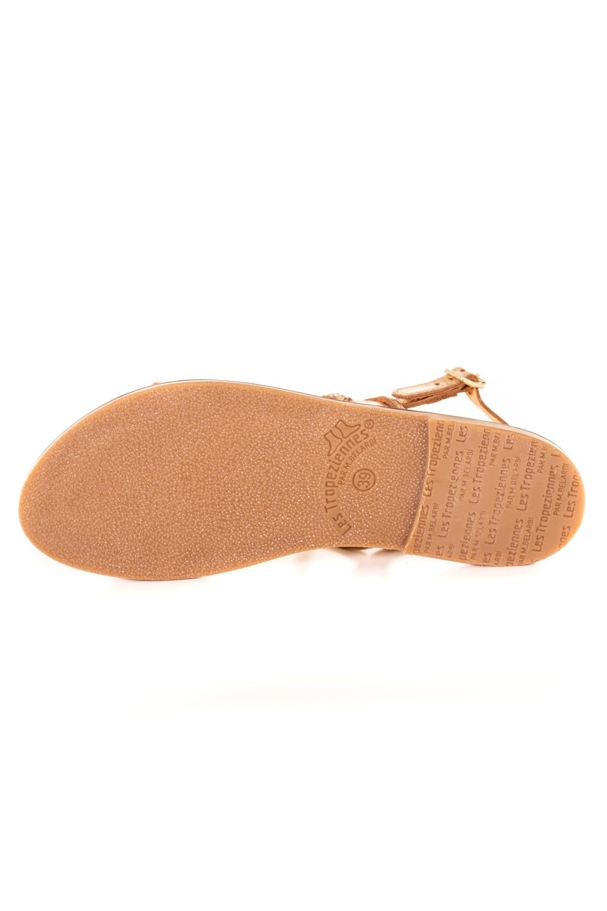 Women's gold sandals - Image n°4