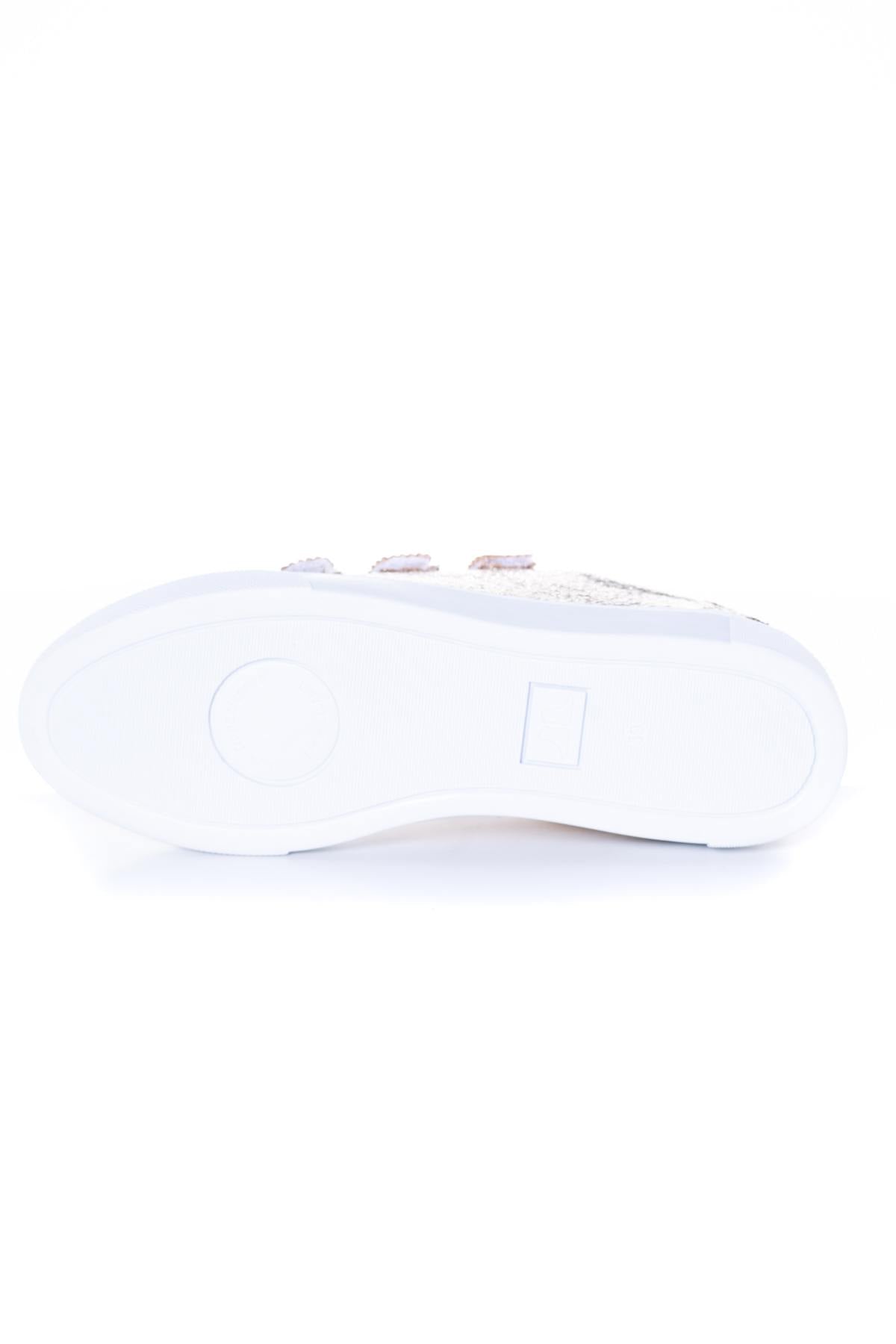 Women's gold sneakers - Image n°4