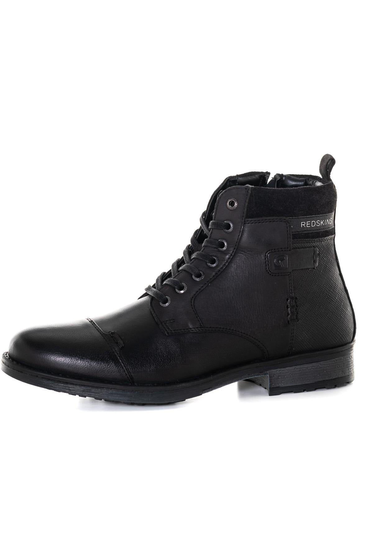 Men's black leather boots - Image n°7