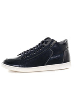 Navy blue mid-top sneakers - Image n°7