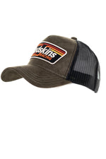 Khaki racing trucker cap - Image n°1