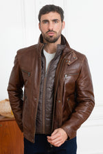 Supple lambskin jacket with a regular fit and timeless style. - Image n°3