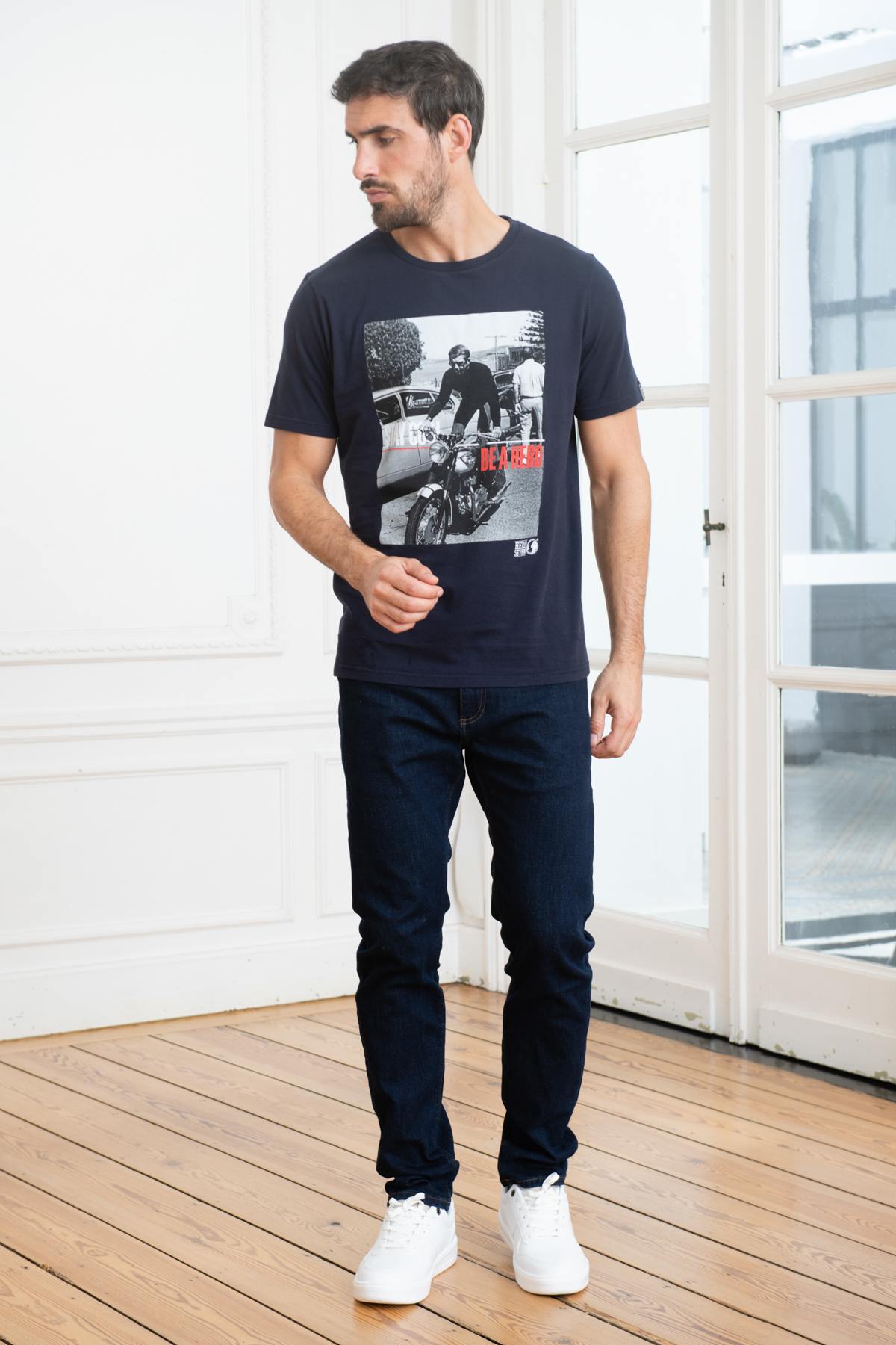 Dark Blue Steve McQueen T-Shirt - Image n°2