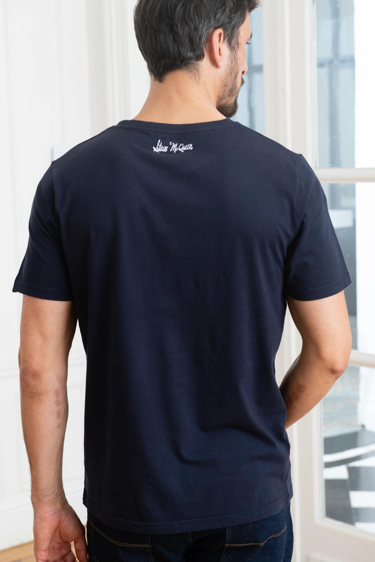 Dark Blue Steve McQueen T-Shirt - Image n°3