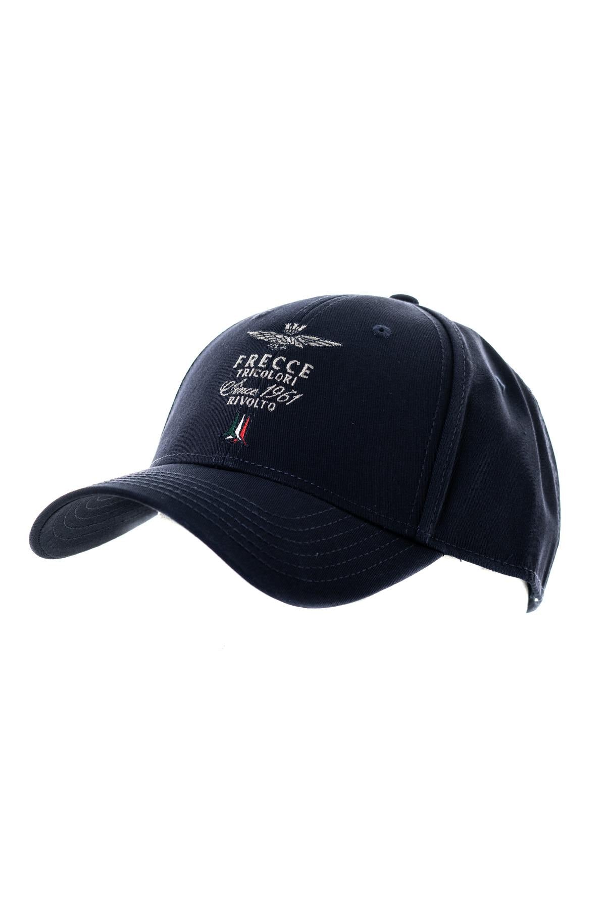 Aeronautica Navy Blue Polyester Cap - Image n°1