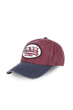 Red and blue distressed effect cap - Image n°1
