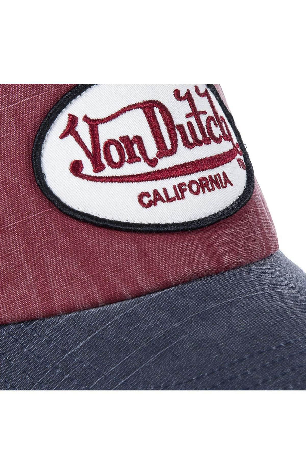 Red and blue distressed effect cap - Image n°2