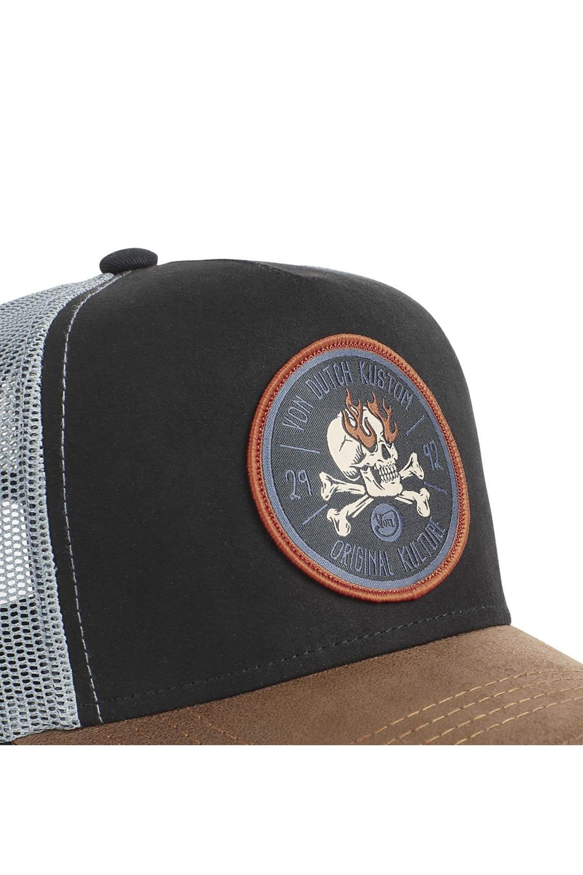 Black and brown airy cap - Image n°2