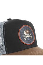 Black and brown airy cap - Image n°2