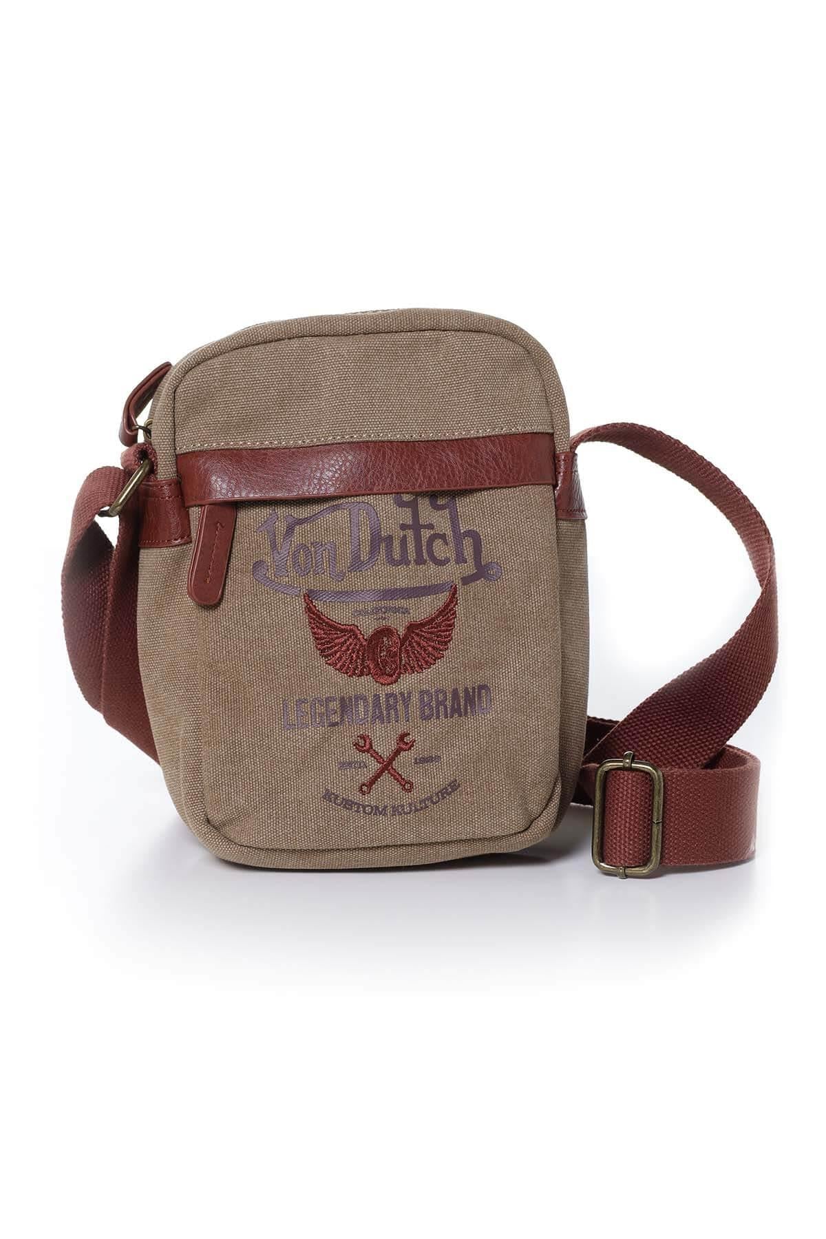 Men's khaki bag - Image n°1