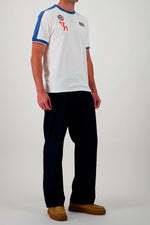 Le Mans Steve McQueen ecru and blue t-shirt - Image n°4