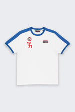Le Mans Steve McQueen ecru and blue t-shirt - Image n°5