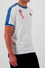 Le Mans Steve McQueen ecru and blue t-shirt - Image n°3