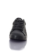 Black canvas and faux leather sneakers - Image n°5