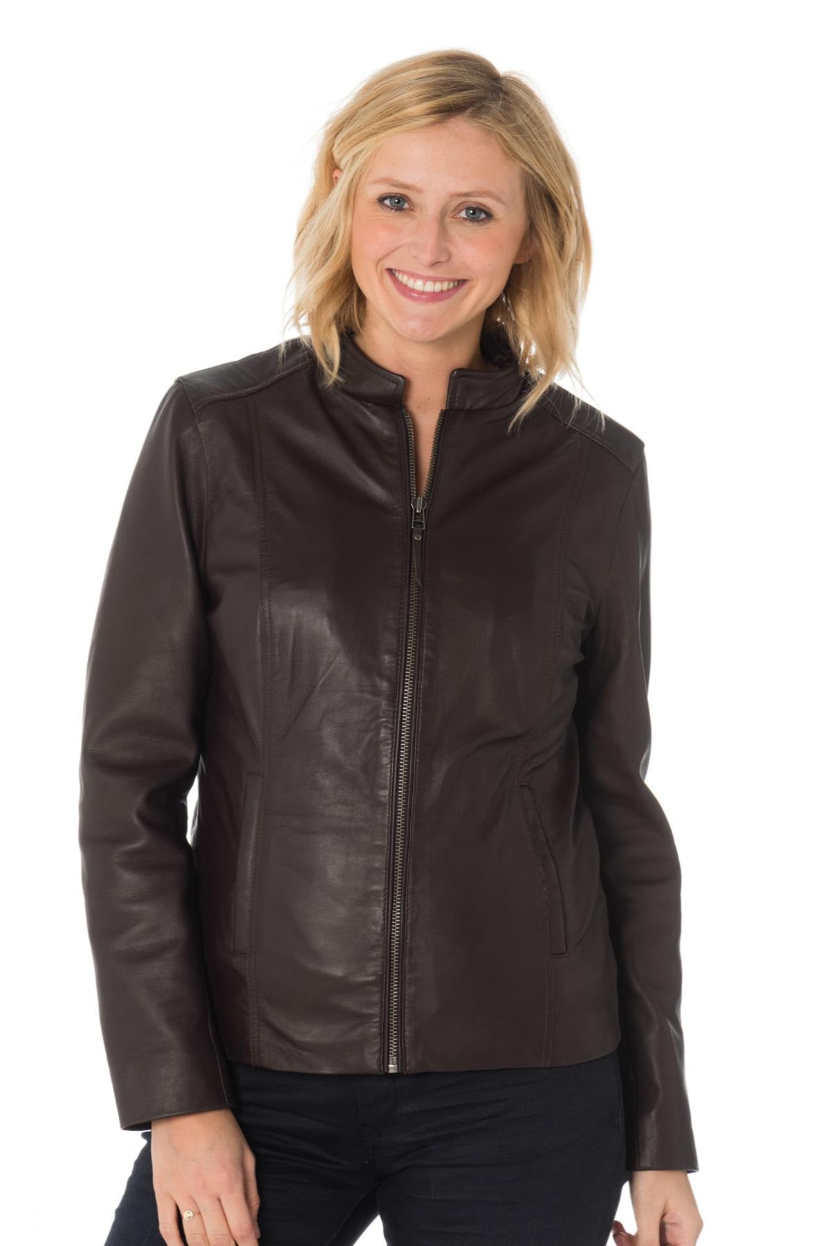 Supple lambskin jacket with stretch lining and a slimfit silhouette. - Image n°6