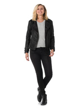 Cityzen women's leather Biker Jacket - Image n°3