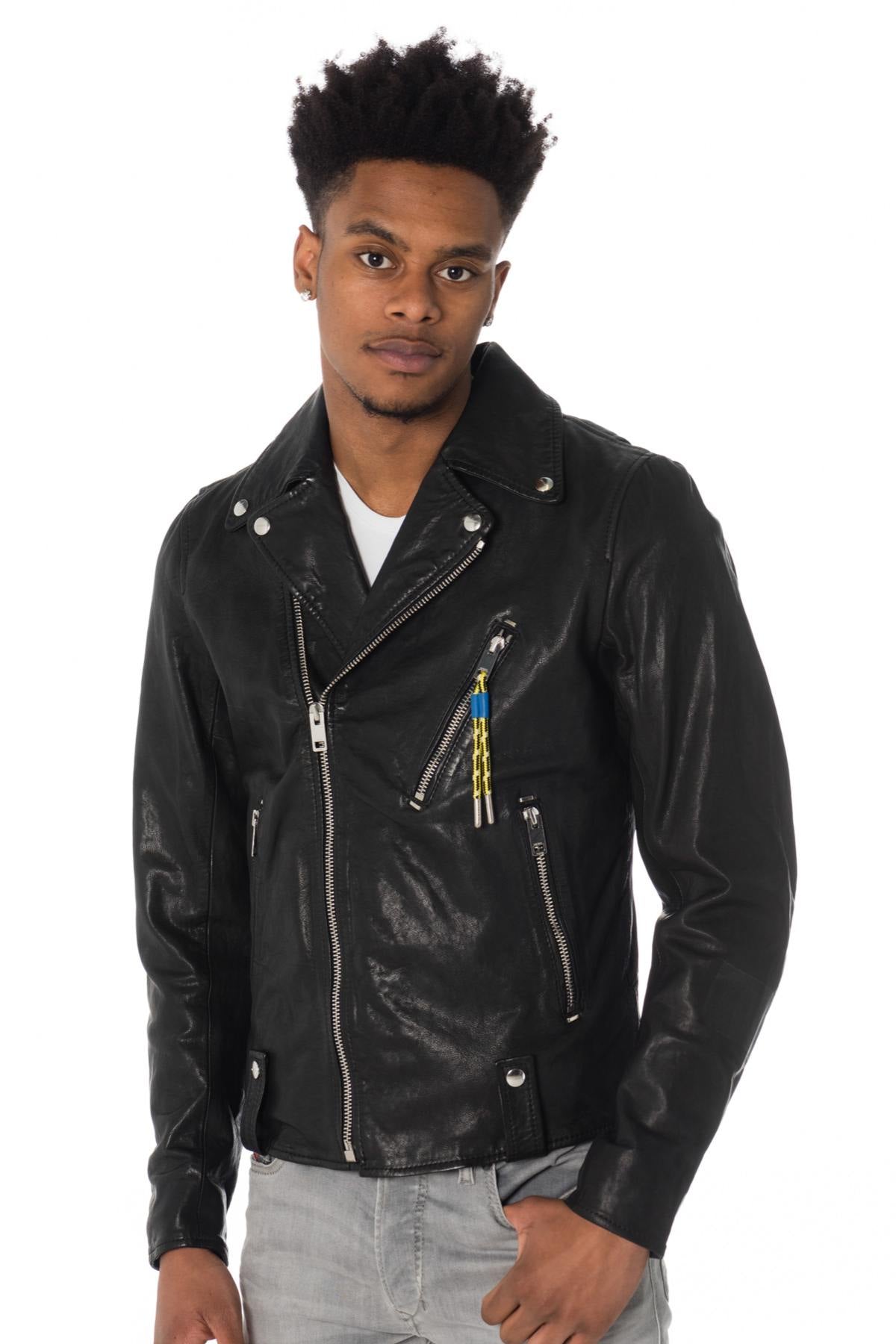 Diesel sheepskin leather Biker Jacket - Image n°4