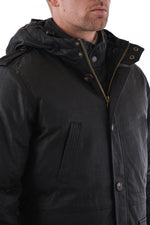 Kaporal coat in black cotton - Image n°3