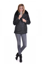 Oakwood coat in gray mohair - Image n°2