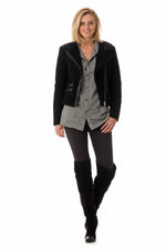 SARA NOIR: a slim perfecto in thick pigskin leather. Built to last. - Image n°2