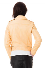 Oakwood pale yellow Biker Jacket for women - Image n°5