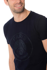 Blue PSG t-shirt with rhinestones - Image n°4