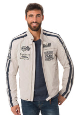 Polyester biker jacket - Image n°3