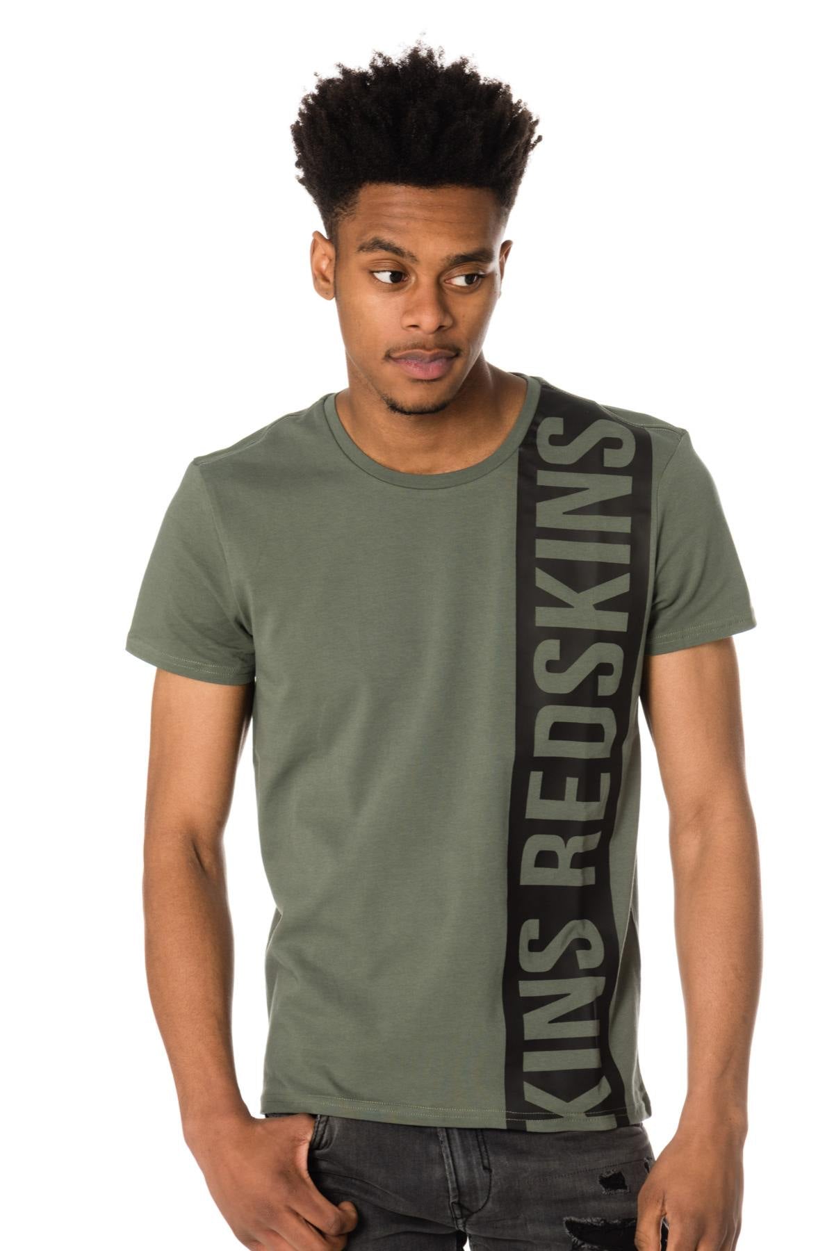 Redskins men's khaki t-shirt - Image n°1