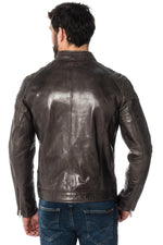 Redskins men's biker jacket in sheepskin leather - Image n°5