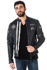  Redskins navy blue racing-style jacket - Image n°1
