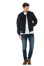 Navy blue nylon Redskins jacket - Image n°2