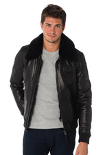 Redskins Black Cowhide Leather Aviator - Image n°3