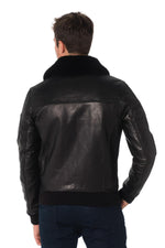 Redskins Black Cowhide Leather Aviator - Image n°6
