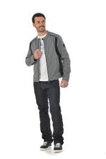 Gray nylon redskins jacket - Image n°2