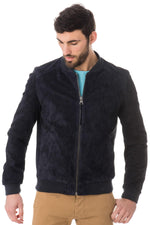 Redskins Men's Nayv blue leather bombers - Image n°3