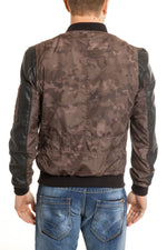 Redskins Men's Black Perforated Style Sheepskin Leather Jacket - Image n°2