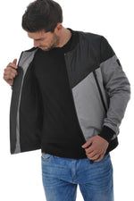 Summer jacket in gray and black redskins polyester - Image n°9