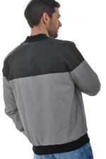 Summer jacket in gray and black redskins polyester - Image n°10
