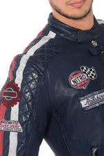 Redskins men's royal blue racing jacket - Image n°6