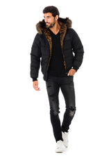 Black Wallas down jacket for men Redskins - Image n°2