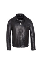 Schott 141 NOIR: heavyweight café racer in full-grain cowhide. - Image n°6