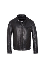 Schott 141 NOIR: heavyweight café racer in full-grain cowhide. - Image n°6