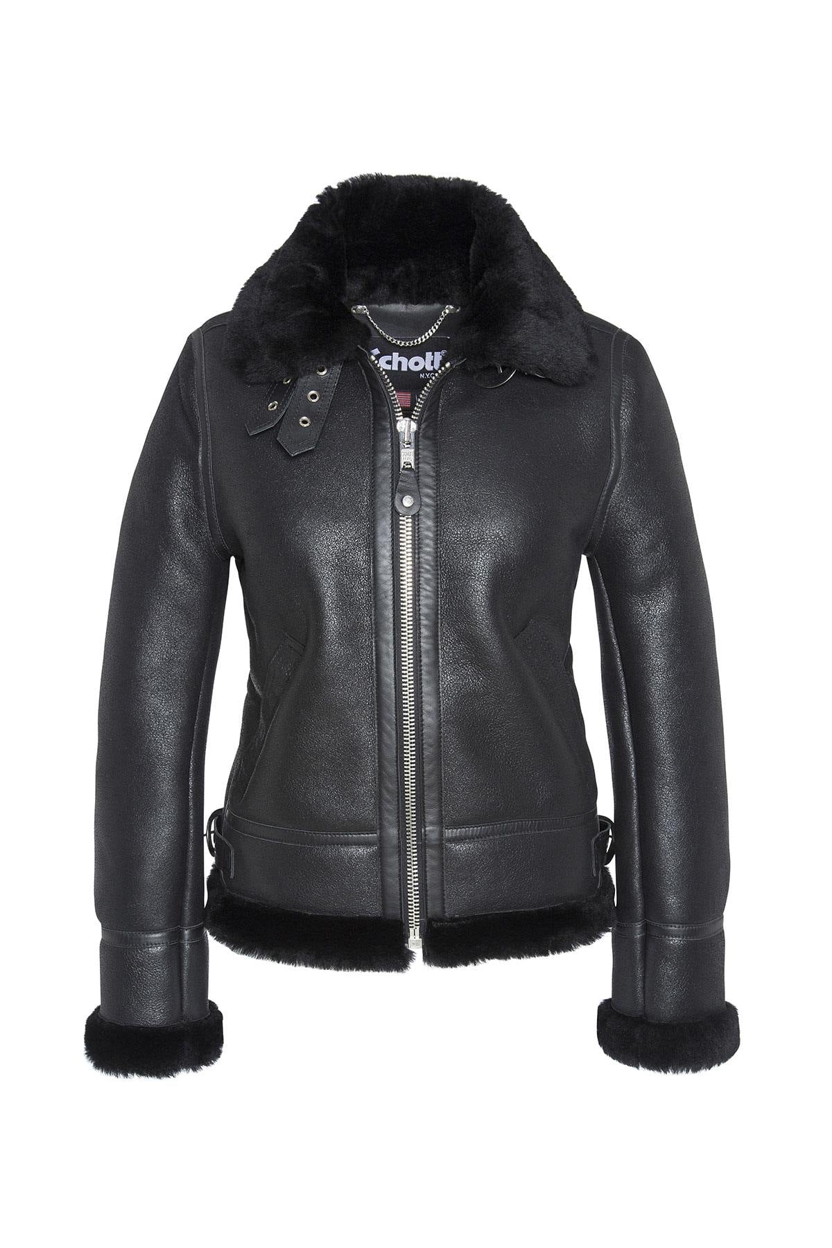 Schott's double-face sheepskin B-3 bomber-warm, durable, timeless. - Image n°8