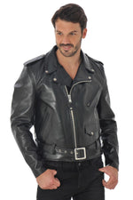 Schott 618HH Black: glossy horsehide leather, carefully made in the USA. - Image n°9